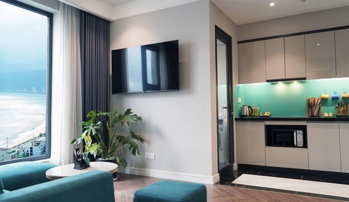Apartamento Premier, 2 habitaciones, bañera, vistas al mar