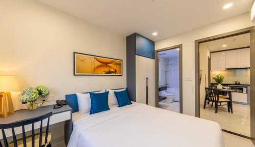 Apartamento familiar, 2 habitaciones, 2 baños, vistas a la montaña