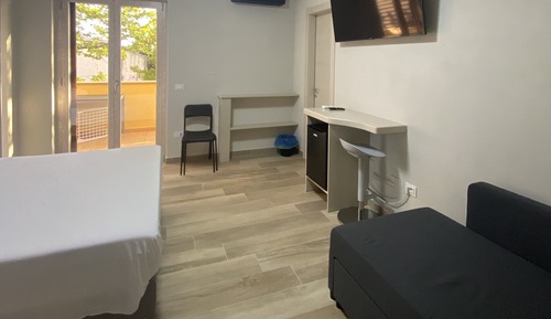 Habitación Deluxe, 1 cama doble con sofá cama, terraza