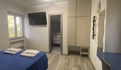 Habitación de lujo, 1 cama doble con sofá cama, terraza