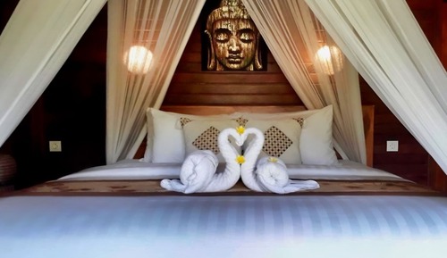 Habitación Deluxe doble, 1 cama de matrimonio grande, balcón, vistas al jardín