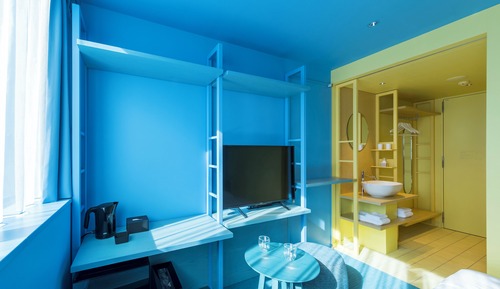 Habitación, no fumadores, habitaciones comunicadas (Light Blue, B)