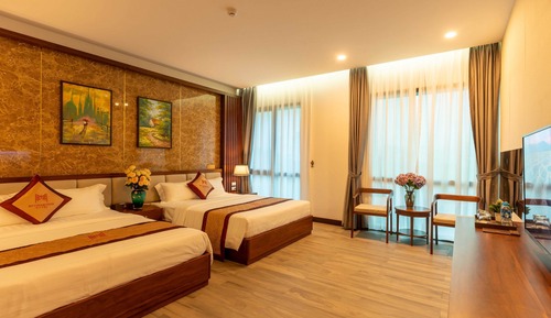 Habitación Deluxe doble, 2 camas de matrimonio