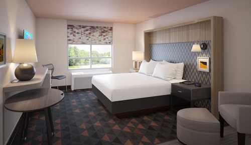 Habitación, 1 cama de matrimonio grande con sofá cama, ducha adaptada (Mobility Accessible)