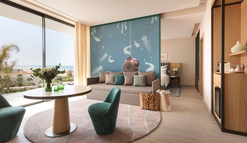 Suite, 1 cama de matrimonio grande, balcón, vistas parciales al mar (Regency)