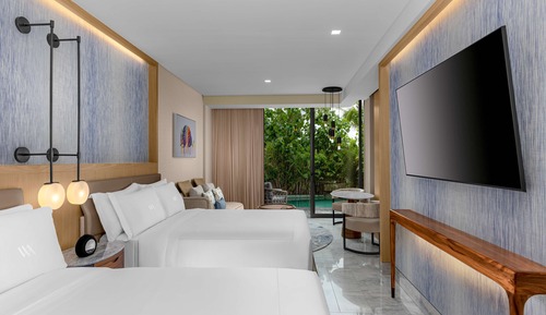 Habitación, 2 camas de matrimonio (Swim up)