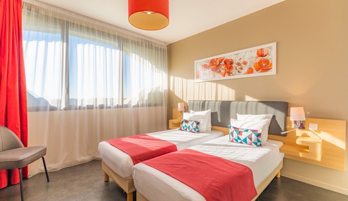 Estudio, 2 camas individuales