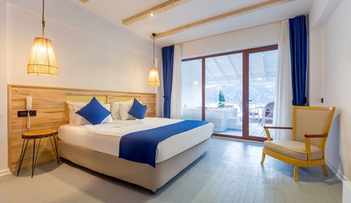 Habitación Deluxe, bañera de hidromasaje, vistas al mar