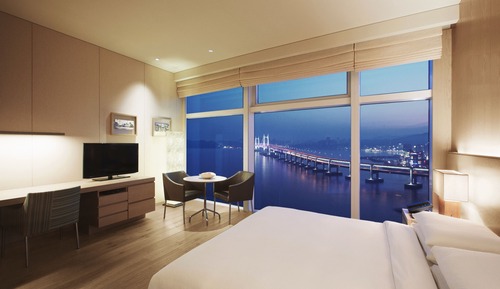 Habitación, 1 cama de matrimonio grande, vistas al mar (High Floor)