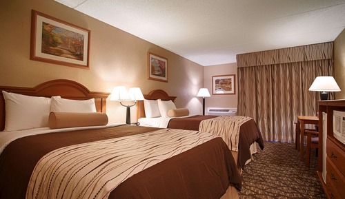 Habitación estándar, 2 camas dobles, no fumadores, frigorífico y microondas