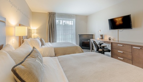 Habitación Confort, 2 camas de matrimonio, bañera de hidromasaje