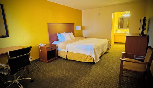 Habitación individual estándar, 1 cama de matrimonio grande, no fumadores, frigorífico y microondas