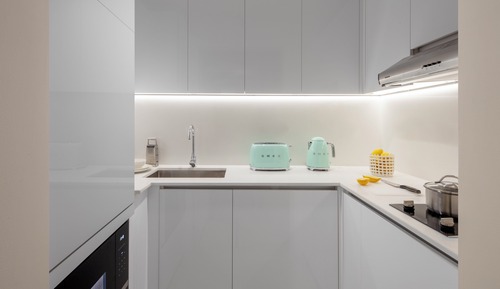 Suite estudio, 1 cama de matrimonio grande, cocina (Burj Khalifa View)