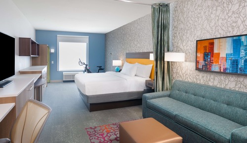 Estudio, 1 cama de matrimonio grande