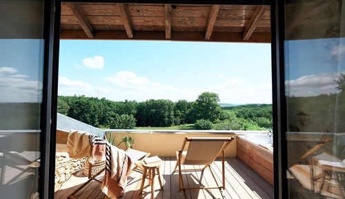 Habitación familiar con 1 cama doble o 2 individuales, 1 habitación, terraza