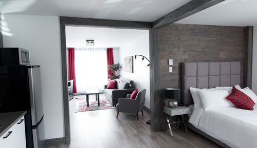 Loft avec un lit + divan-lit