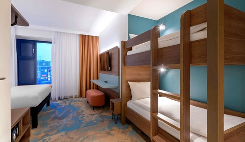 Habitación familiar, varias camas
