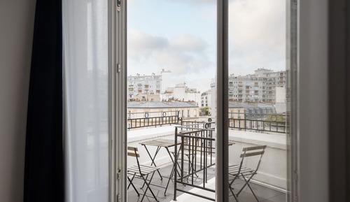 Habitación triple Deluxe, terraza