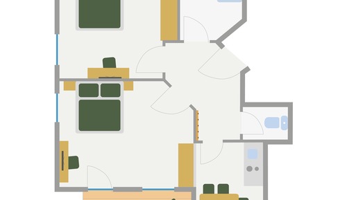 Apartamento de 2 habitaciones (Saphir)