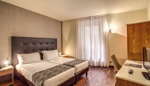 Habitación con 1 cama doble o 2 individuales