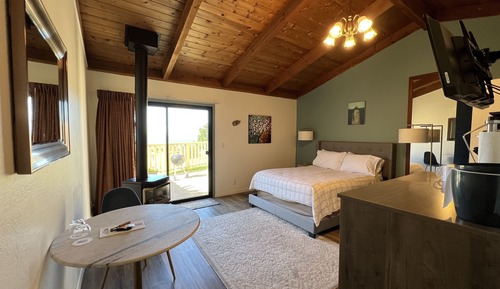 Habitación estándar, 1 cama de matrimonio, chimenea, vistas al mar