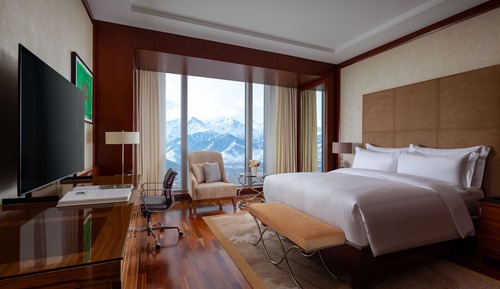 Habitación Deluxe, 1 cama de matrimonio grande, no fumadores, vistas a la montaña
