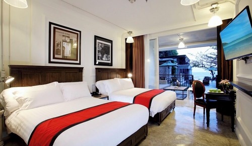 Habitación Premium, 2 camas de matrimonio, acceso a la piscina
