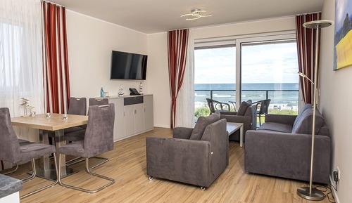 Apartamento Deluxe, 2 camas dobles, no fumadores, vistas al mar