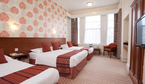 Habitación cuádruple familiar, vistas al mar (2 Adults + 2 Children)