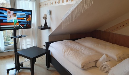 Habitación Confort doble, 1 cama de matrimonio, balcón, en la zona del jardín