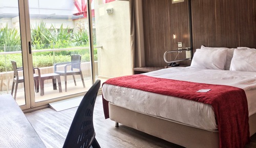 Habitación, 1 cama de matrimonio grande, accesible para personas con discapacidad, no fumadores