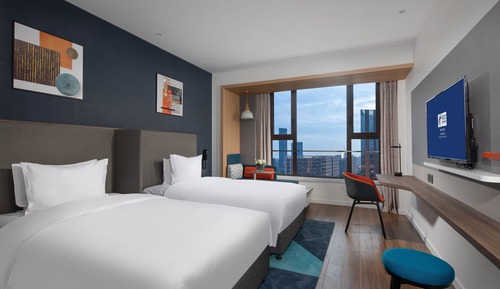 Habitación estándar, 2 camas individuales, vistas a la ciudad