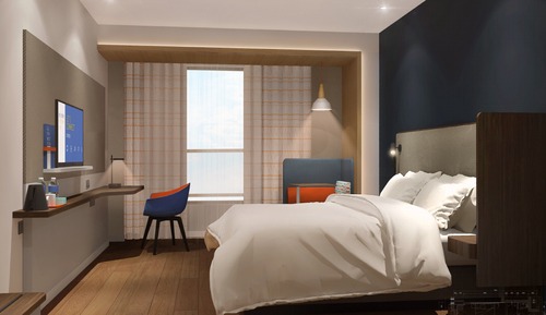 Habitación estándar, 1 cama de matrimonio grande, vistas a la ciudad
