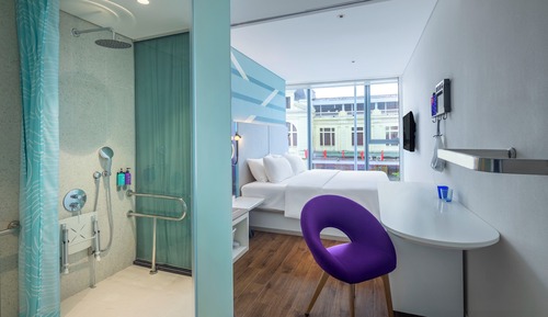 Habitación, 1 cama de matrimonio grande, accesible para personas con discapacidad