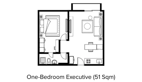 Habitación ejecutiva, 1 habitación