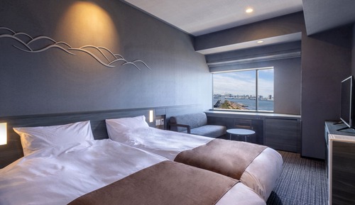 Habitación con 2 camas individuales, no fumadores (Shower Booth Only)