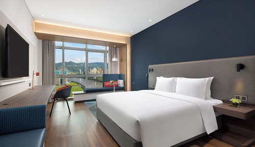Habitación estándar, 1 cama de matrimonio grande, vistas a la ciudad