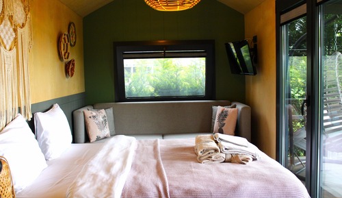 Casa móvil junior, 1 cama de matrimonio, vistas al lago