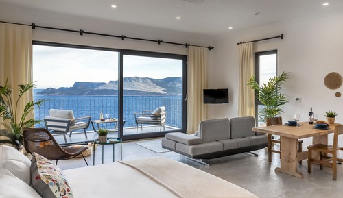 Apartamento Deluxe, 1 cama de matrimonio, no fumadores, vistas al mar