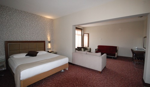 Suite Deluxe, 1 cama de matrimonio grande con sofá cama, Aire acondicionado, vistas a la ciudad