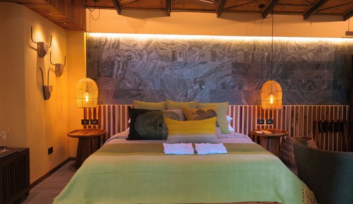 Habitación de lujo doble, 1 cama de matrimonio grande, vistas al jardín