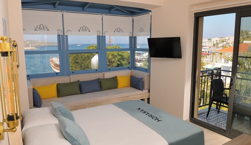 Habitación doble superior, 1 cama doble, no fumadores, vistas al mar