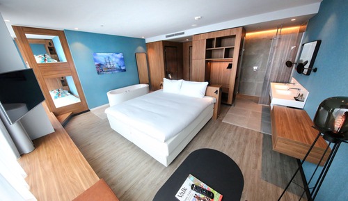 Habitación cuádruple familiar, varias camas