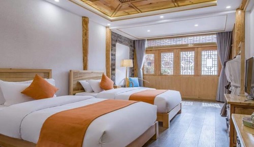 Habitación exclusiva con 2 camas individuales