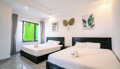 Habitación familiar, balcón