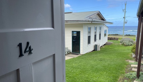 Habitación económica con 2 camas individuales, vistas parciales al mar (Seacroft Room 14)