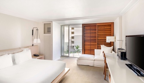 Habitación Premier, 1 cama de matrimonio grande, balcón, vistas parciales al mar