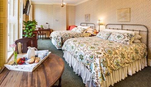 Habitación, 2 camas de matrimonio, bañera de hidromasaje