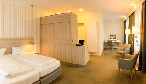 Suite junior, terraza, vistas al parque