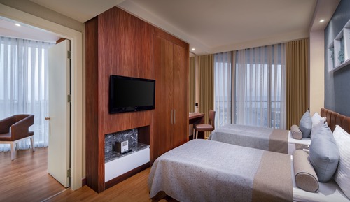 Habitación familiar, vistas al mar